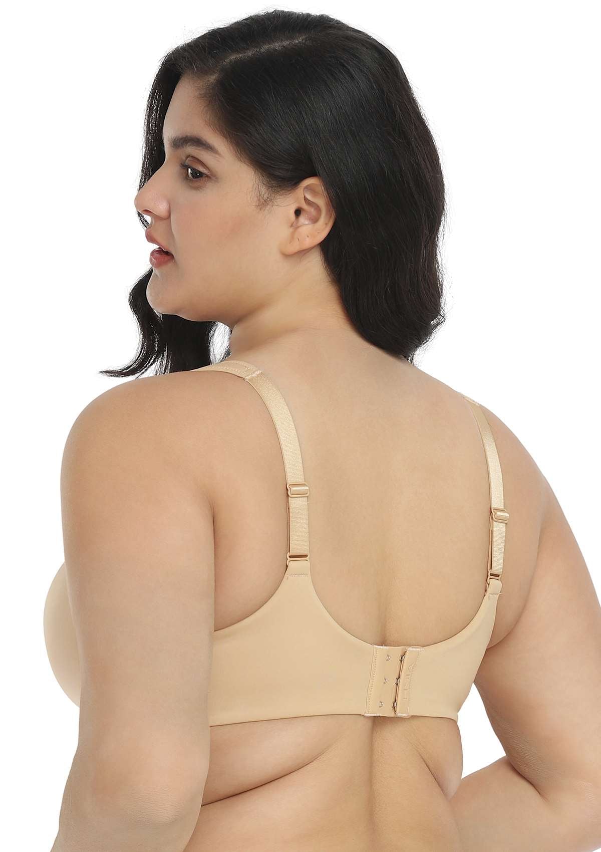 Patricia T-shirt Beige Lightly Padded Underwire Minimizer Bra - HSIA