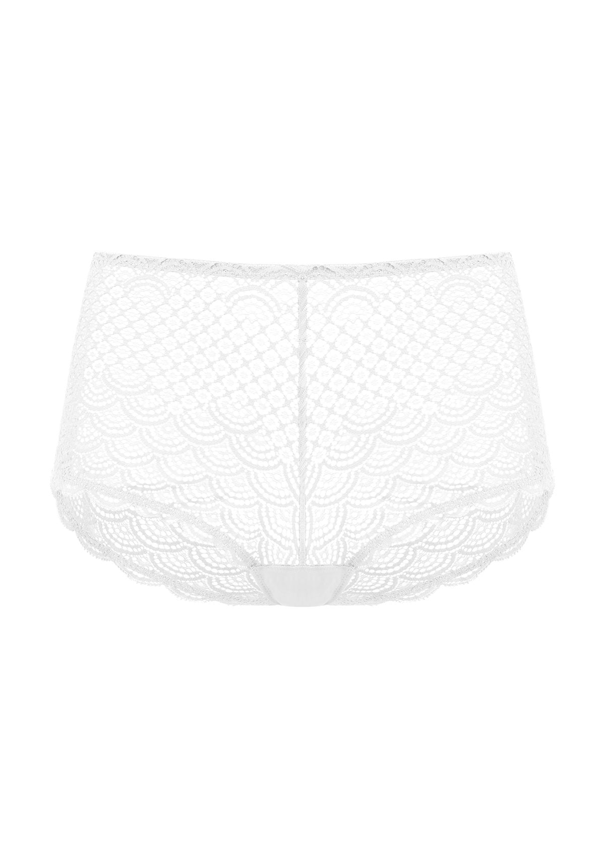 Mermaid Scales High Waist Lace Boyshort Panty - HSIA
