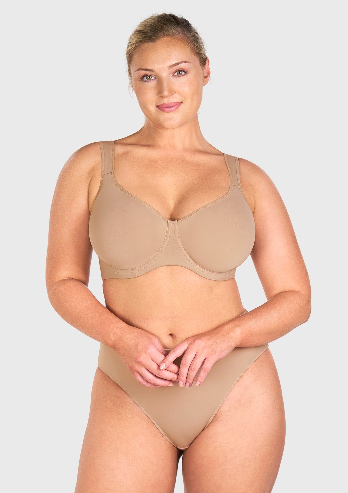 (Cardi B recommends)Joan Ultimate Soft T-shirt Unlined Minimizer Bra - HSIA