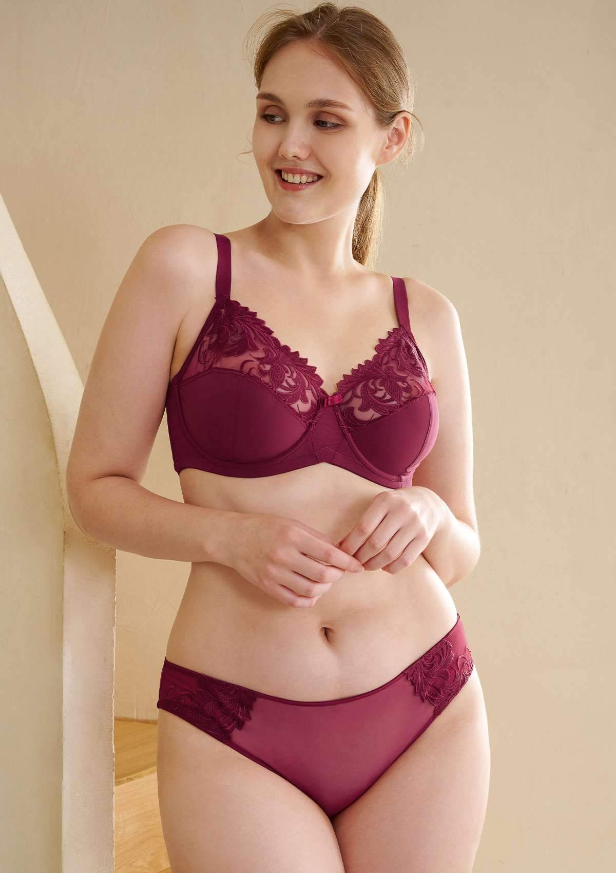 Gala Embroidered Unlined Bra - HSIA