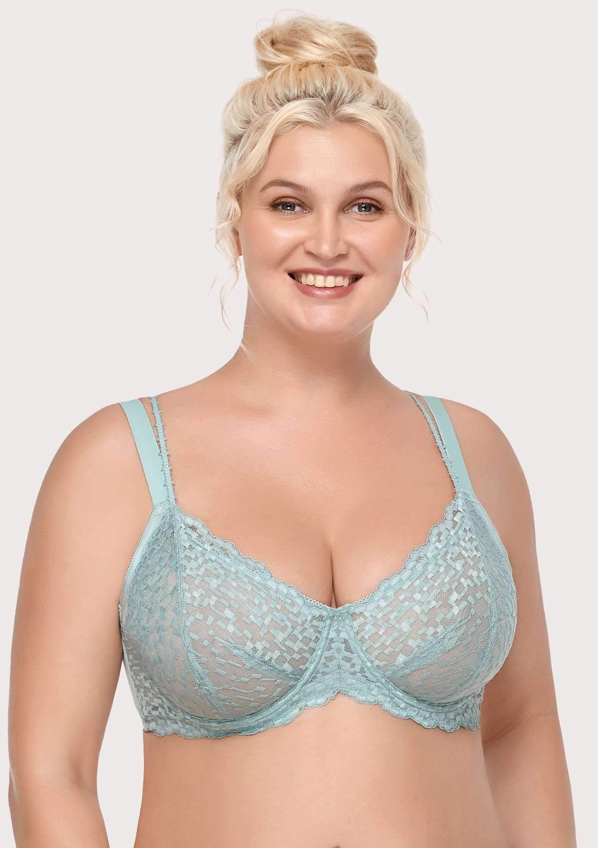 Overkill Double Straps Full Lace Bra - HSIA