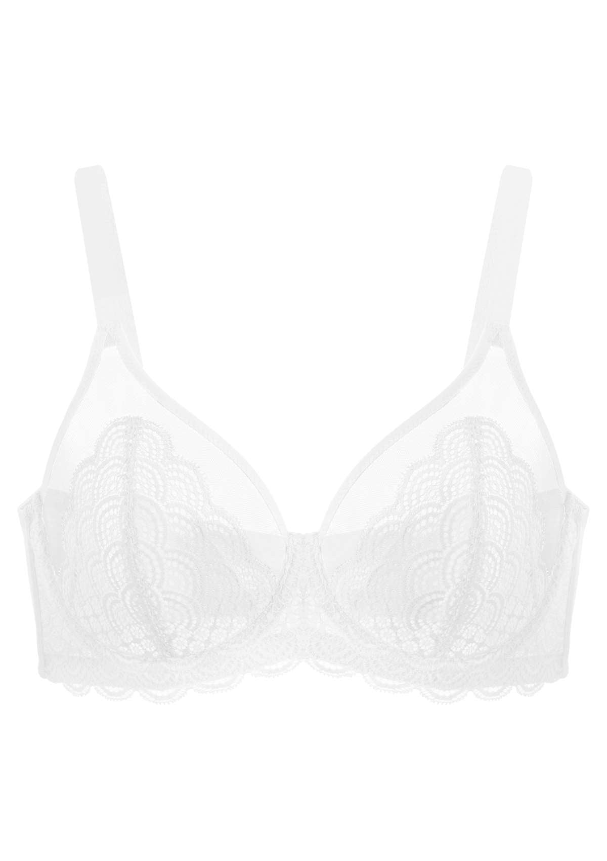 (Cardi B recommends)Mermaid Scales Lace Underwire Bra - HSIA