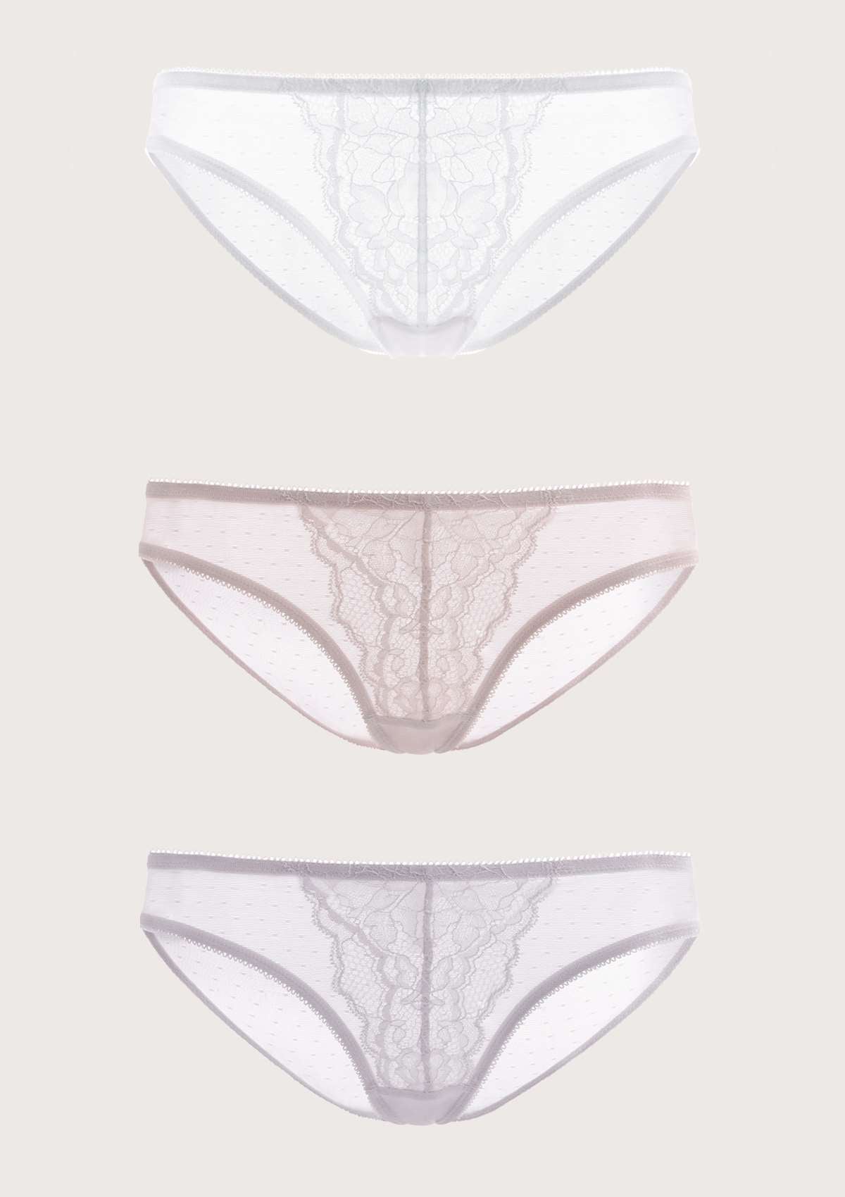 Enchante Lace Bikini Panties 3 Pack - HSIA