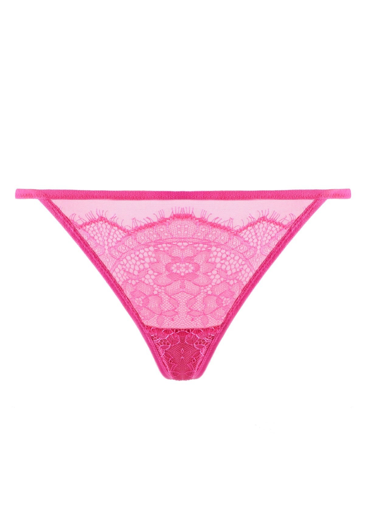 HSIA Mesh Eyelash Lace String Thongs 3 Pack - HSIA