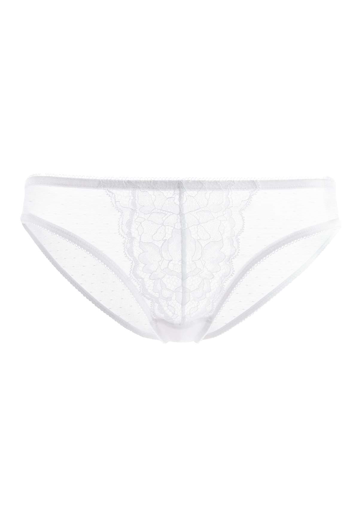 Enchante White Lace Bikini Underwear - HSIA