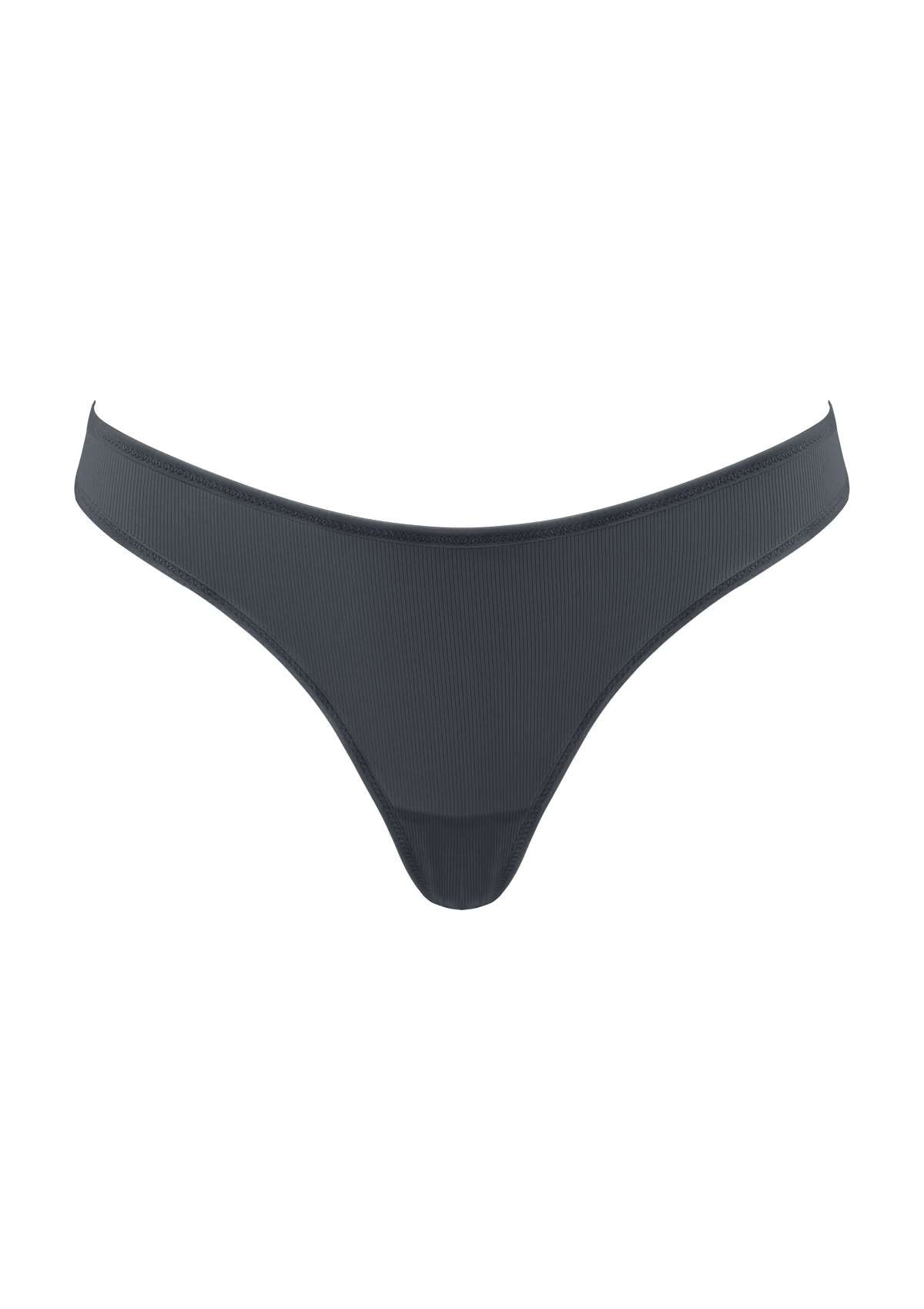 HSIA Ribbed Knit Cotton Thong Underwear 3 Pack - HSIA