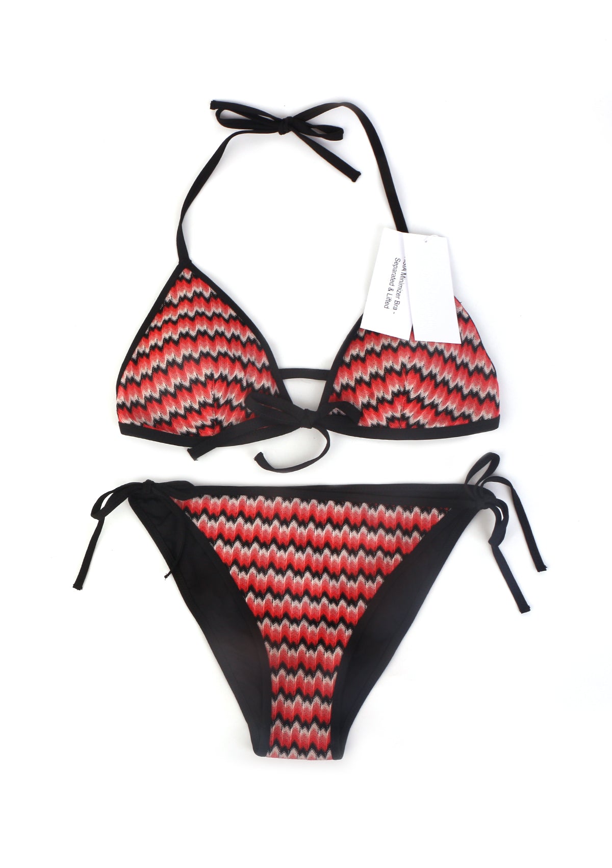 HSIA Minimizer – Separated & Lifted Two Piece Halter Tie Side Bikini Bathing Suit - HSIA