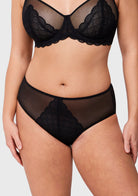 Sandwich Air cup Mesh Lace Panty Women Underwear - HSIA