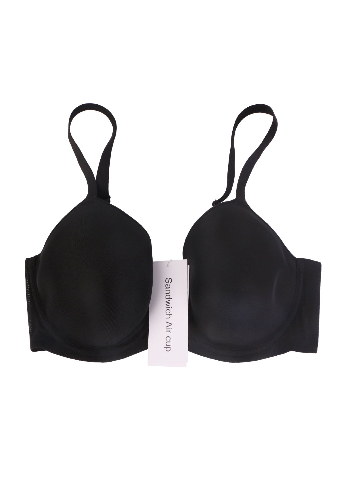 Sandwich Air Cup Smooth Mesh Lightly Padded Full Coverage Underwire T-Shirt Bra - HSIA