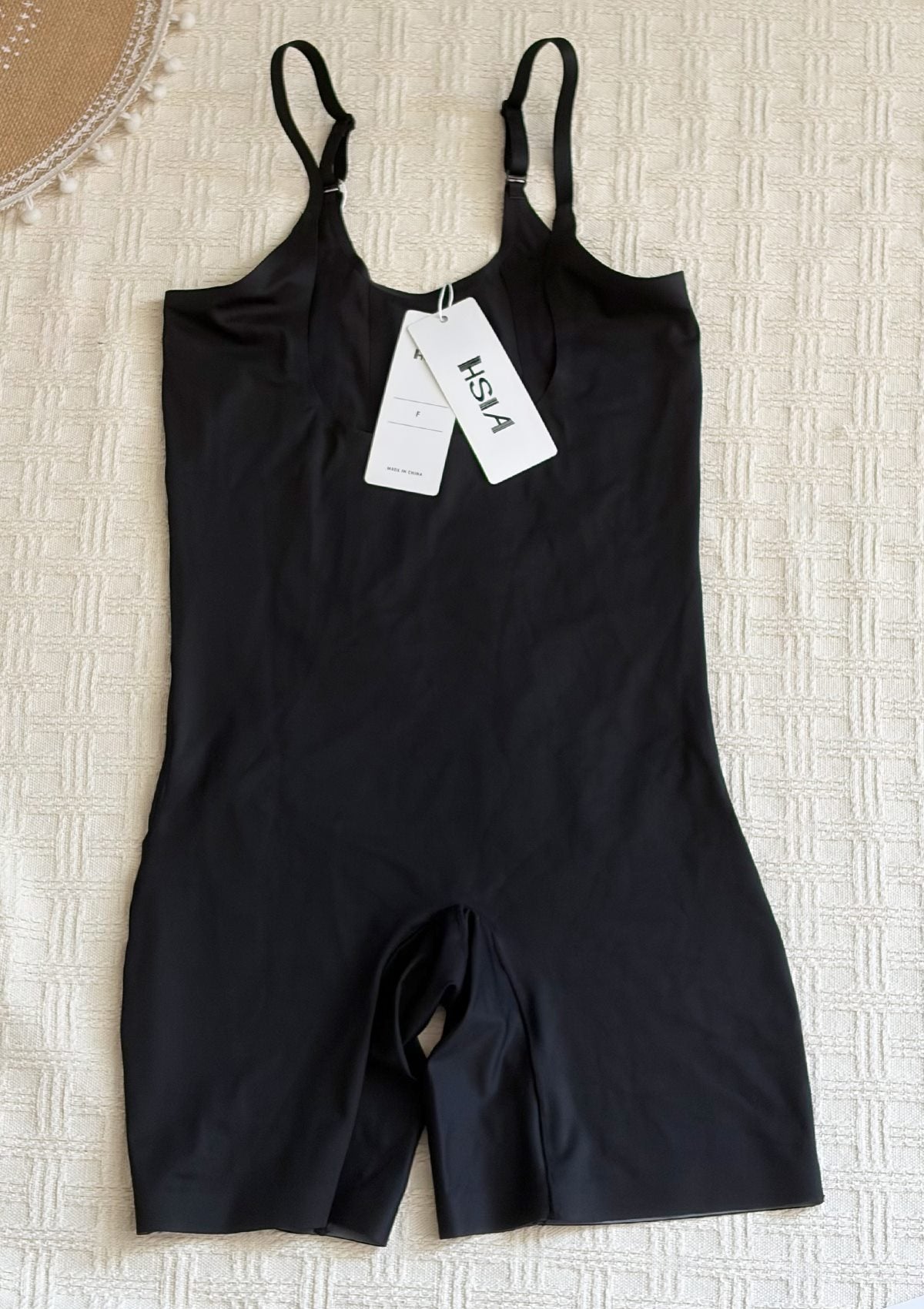 HSIA—Songful Seamless Mid-Thigh Bodysuit Tummy Control Shapewear Sculpting Body Shaper - HSIA