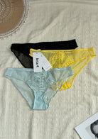 HSIA—Floral Lace Bikini Panties 3 Pack - HSIA