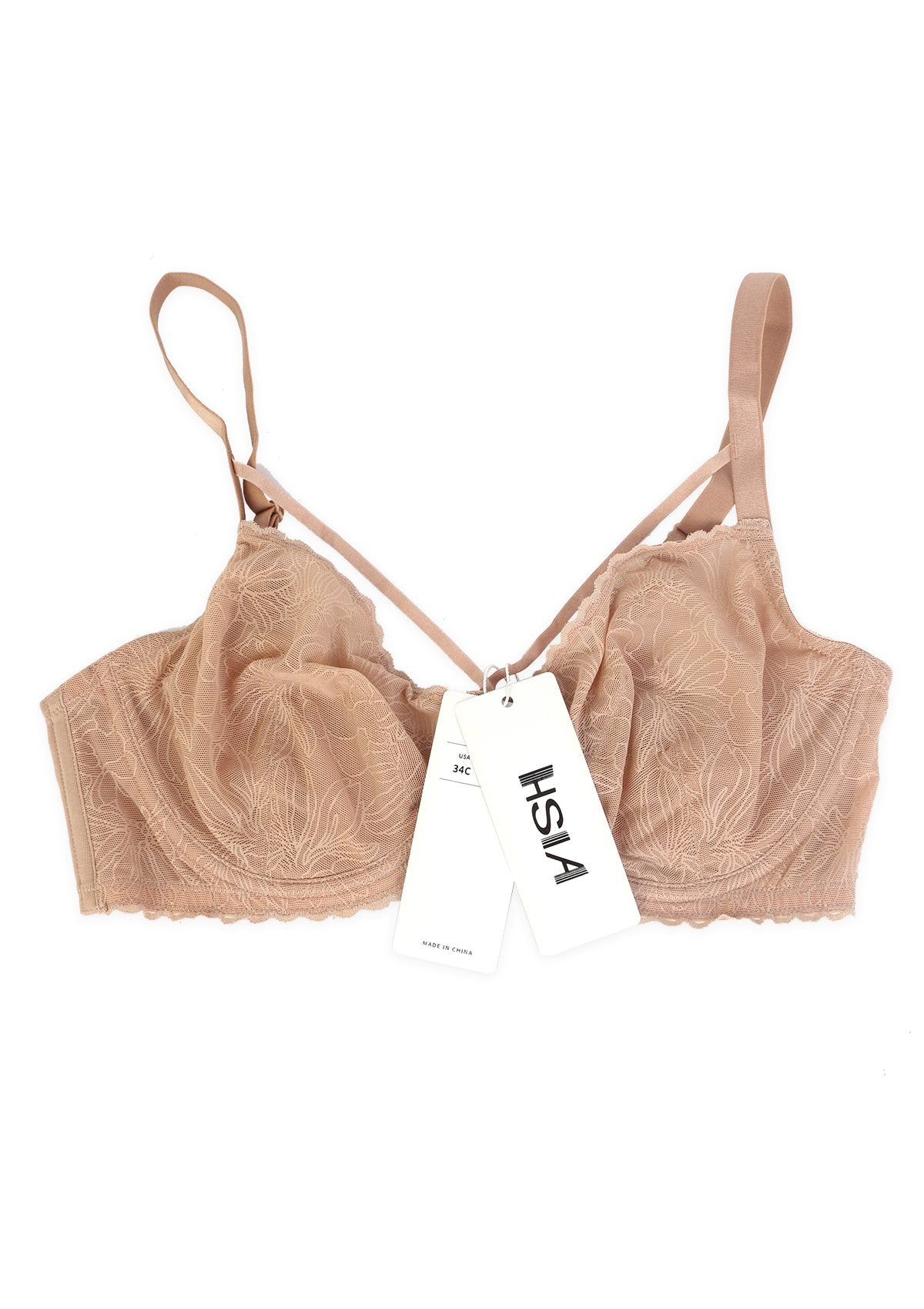 HSIA—HSIA Penumbra Floralette Unlined Strappy Lace Uderwire Bra - HSIA