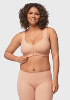 AlignFit Front Closure Posture Corrector Wireless Minimizer Full Coverage Bra - HSIA