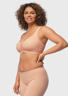 AlignFit Front Closure Posture Corrector Wireless Minimizer Full Coverage Bra - HSIA