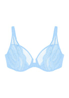 Aqua Passion Front-Close Unlined Lace Bra - HSIA