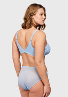 Aqua Passion Front-Close Unlined Lace Bra - HSIA