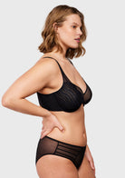 Aqua Passion Front-Close Unlined Lace Bra - HSIA