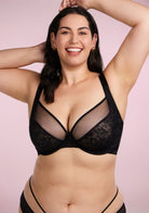 Azalea Champagne Lace Unlined Underwire Bra - HSIA