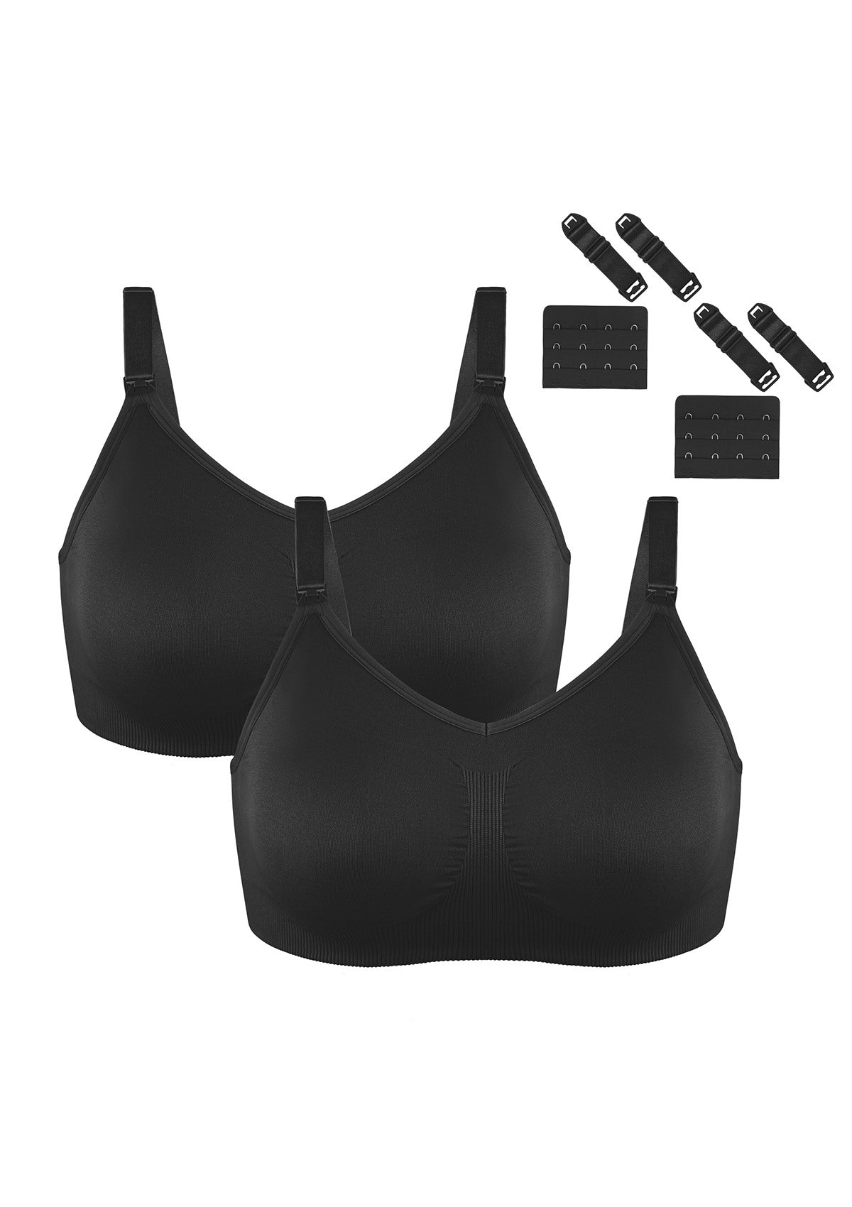 ComfyCare Seamless Full Coverage Wireless Padded Nursing Maternity Bra - HSIA