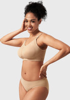 ComfyCare Seamless Full Coverage Wireless Padded Nursing Maternity Bra - HSIA