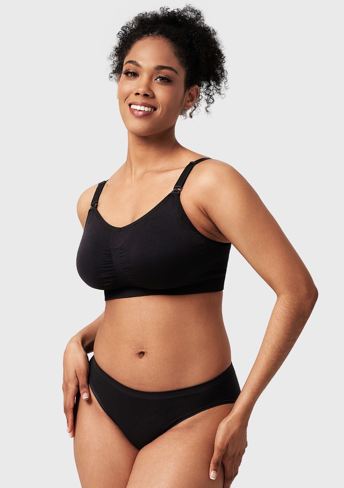 ComfyCare Seamless Full Coverage Wireless Padded Nursing Maternity Bra - HSIA
