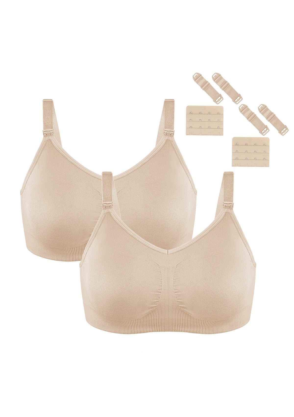 ComfyCare Seamless Full Coverage Wireless Padded Nursing Maternity Bra - HSIA