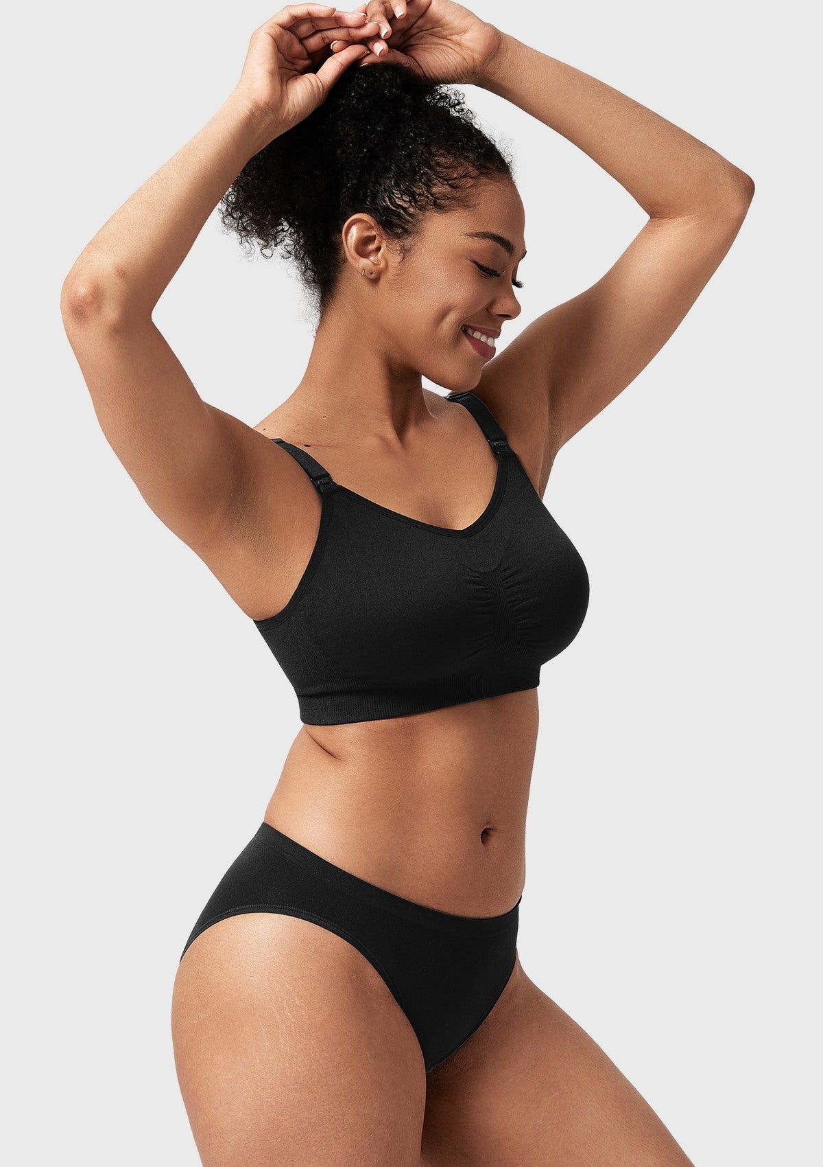 ComfyCare Seamless Full Coverage Wireless Padded Nursing Maternity Bra - HSIA
