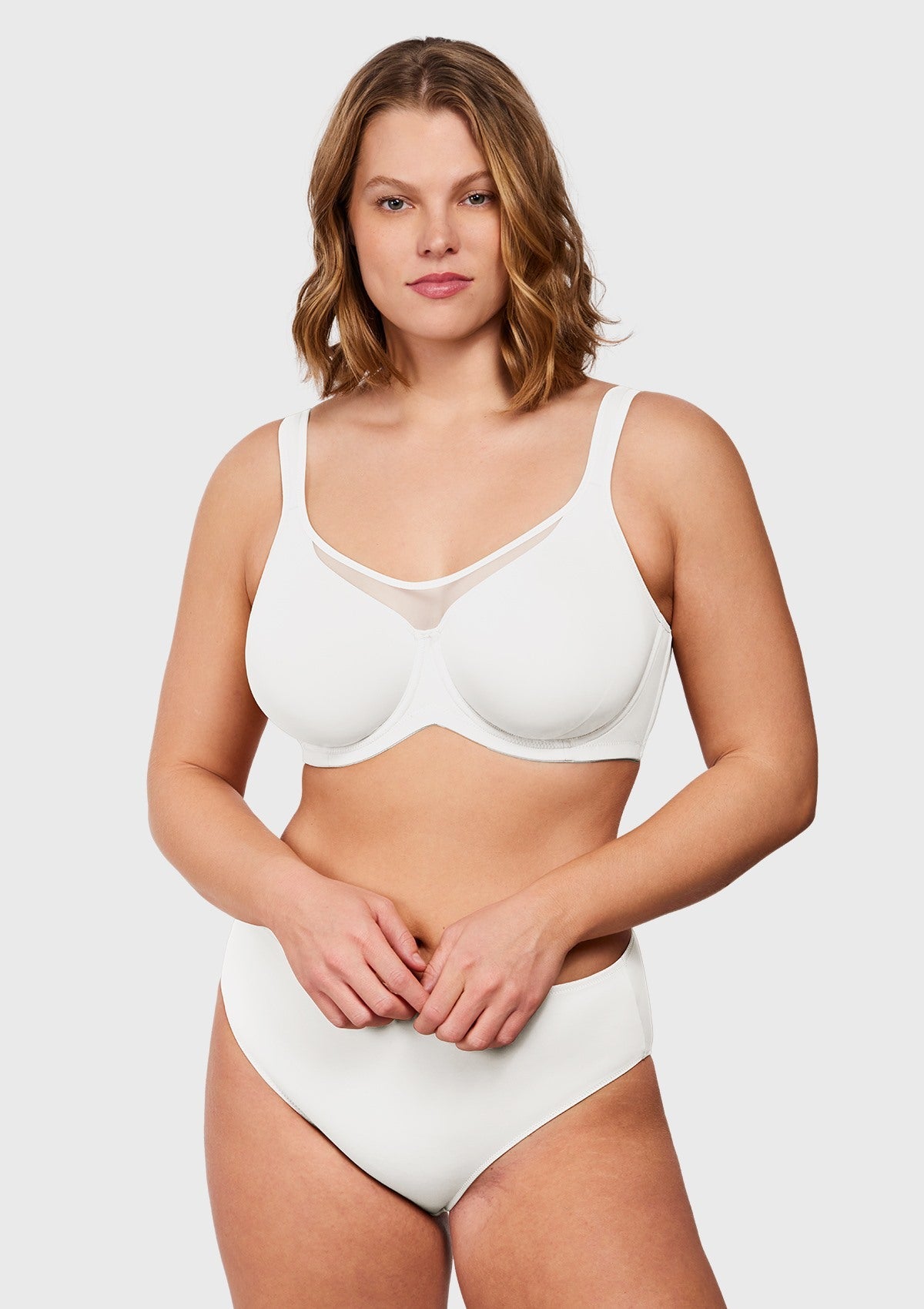 (Cardi B recommends)CoolComfort Smoothing Unlined Minimizer Underwire Bra - HSIA