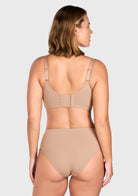 (Cardi B recommends)CoolComfort Natural Nude Smoothing Unlined Underwire Minimizer Bra - HSIA