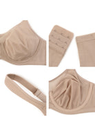 (Cardi B recommends)CoolComfort Natural Nude Smoothing Unlined Underwire Minimizer Bra - HSIA