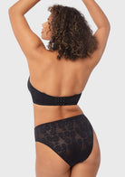 Daisy Lace Non-padded Strapless Minimizer Underwire Bra - HSIA