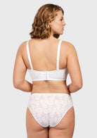 Daisy Lace Non-padded Strapless Minimizer Underwire Bra - HSIA