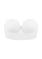 Daisy Smooth Lace Lightly Padded Longline Underwire Strapless Balconette Bra - HSIA