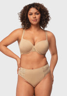 Daisy Smooth Lace Lightly Padded Racerback T-shirt Underwire Bra - HSIA