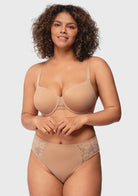 Daisy Smooth Lace Lightly Padded Racerback Underwire T-shirt Bra - HSIA