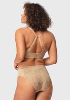 Daisy Smooth Lace Lightly Padded Racerback T-shirt Underwire Bra - HSIA