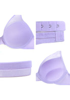 Deep V Plunge Mesh T-shirt Push-Up Bra - HSIA