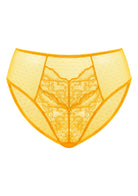 Enchante Lace Cadmium Yellow Bikini Underwear - HSIA