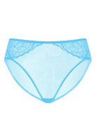 Enchante High-Rise Capri Blue Mesh Brief Underwear - HSIA