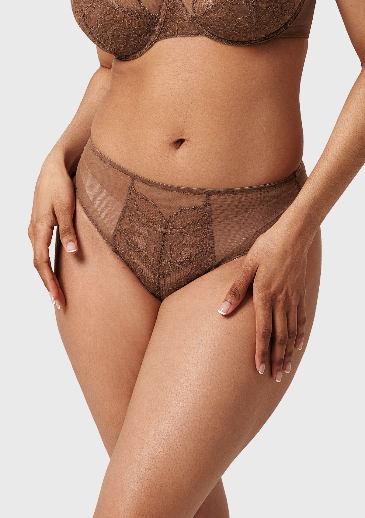 Enchante High-Rise Lace Brief Underwear - HSIA
