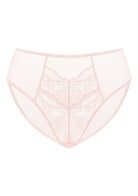 Enchante High-Rise Dusty Peach Lace Brief Underwear - HSIA
