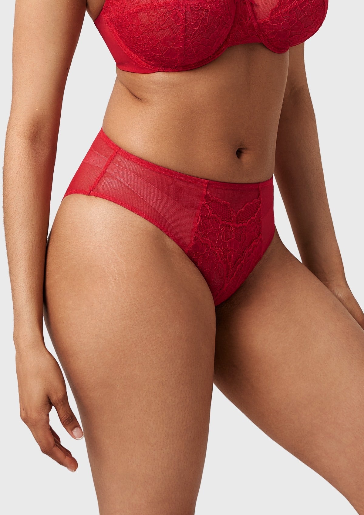 Enchante High-Rise Lace Brief Underwear - HSIA