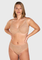 (Cardi B recommends)Enchante Lace Unlined Full Coverage Underwire Bra - HSIA