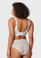 Ethereal Lines Embroidery Unlined Underwire Bra - HSIA