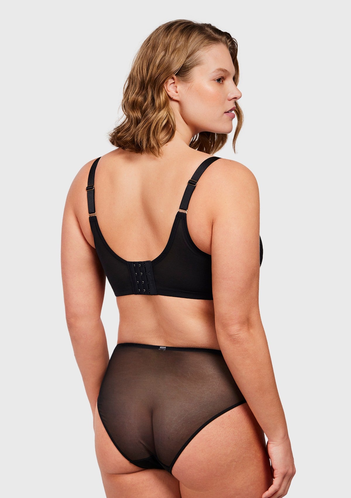 Ethereal Lines Embroidery Unlined Underwire Bra - HSIA