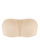 Fiery Unlined Seamless Comfort Underwire Plus Size Bandeau Strapless Bra - HSIA