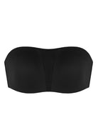 Fiery Unlined Seamless Comfort Underwire Plus Size Bandeau Strapless Bra - HSIA