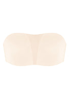 Fiery Unlined Seamless Comfort Underwire Plus Size Bandeau Strapless Bra - HSIA
