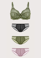HSIA Black All-Over Floral Lace Bra Bundle - HSIA