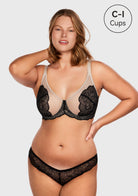 HSIA Blossom Black Unlined Lace Bra - HSIA